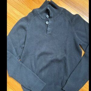 Gaps athletic fit 1/4 Button Up Neck cotton sweater Size small